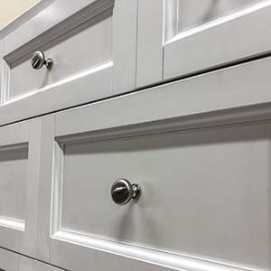 up close view of cabinets